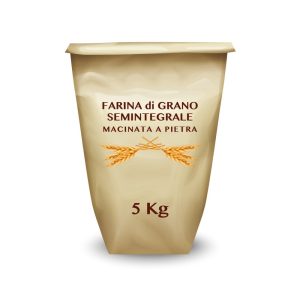 FARINA GRANO SEMINTEGRALE KG.5 MAC.PIETRA